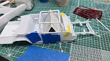 Right side view of my scratch built roll cage with helper