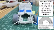 Front view of frame showing the stagger