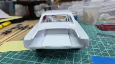 Rear view with body dry fitted