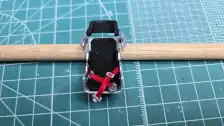 Racing seat with lap belts installed