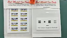 1969 Camaro gauge decals and Pennsylvania License Plates
