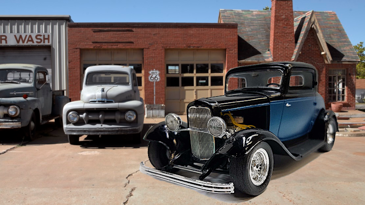 104a 32 Ford 3-Window Coupe