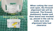 Modification to firewall alignment tabs