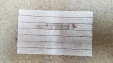 Close up of the wood bed
