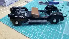 Chassis and body bottom ready for the cab and bed