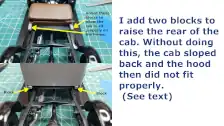 Modification to make the cab fit correctly