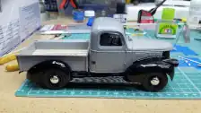 Cab, bed and hood are in place