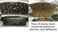 Researching the various trunk lid supports