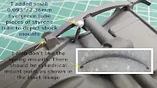 Modified rear shock mounts