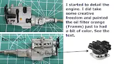Detailing the engine