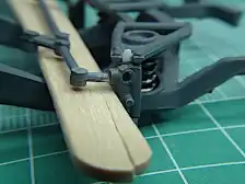 Tamiya fast setting glue applied