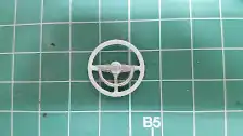 Steering wheel painted