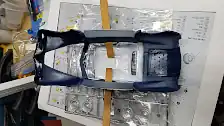 windshield center post fell off; re-attached