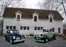 Finished 1941 Plymouth Coupe superimposed in a scene