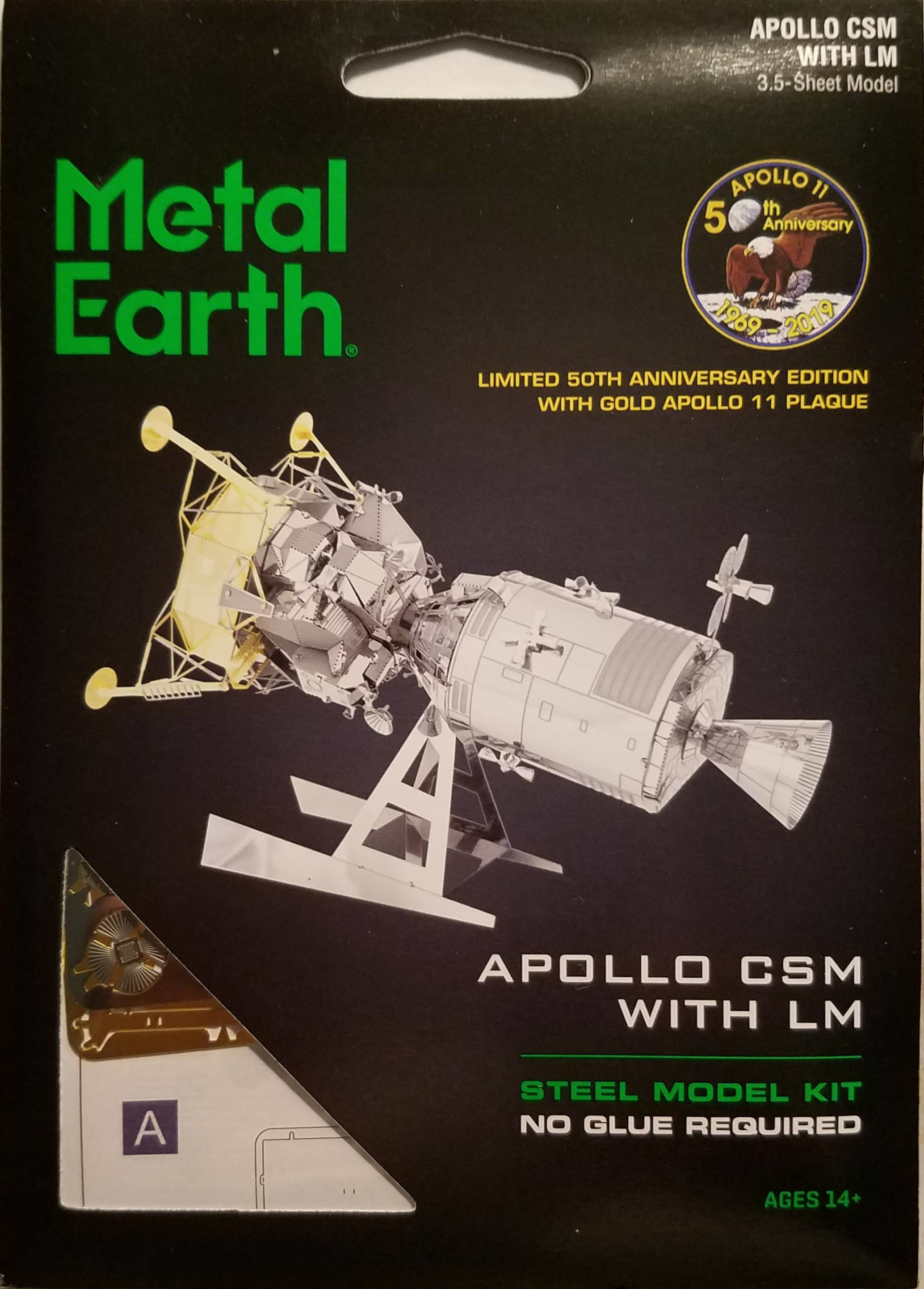 Apollo CSM with LM (Metal Earth)