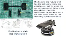 Tire tilting mechanism for the DeLorean for when it flies