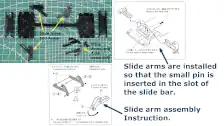 Slide arm assemblies