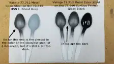 Testing paints to achieve the look of stainless steel