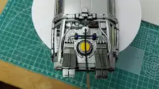 Top view of the finished engine shroud from the back