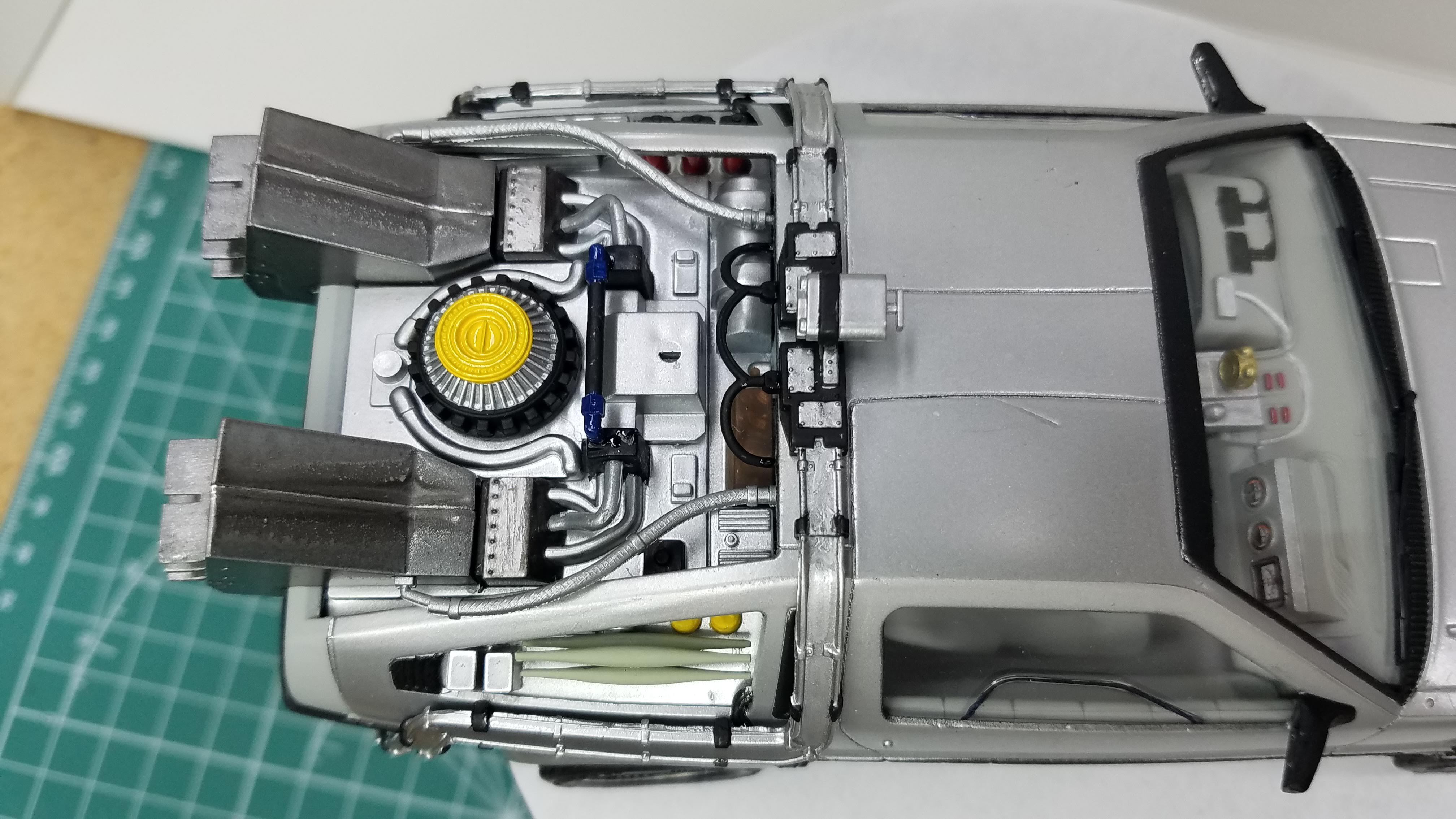 Top view of the finished engine shroud from the left