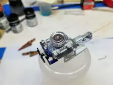 Installed air cleaner and finished engine