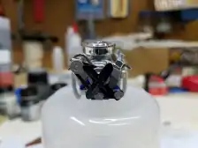 Installed air cleaner and finished engine