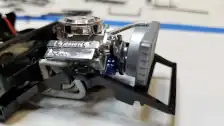 Another view of the installed engine
