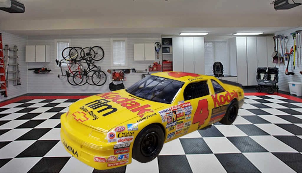 Ernie Car in Race Garage