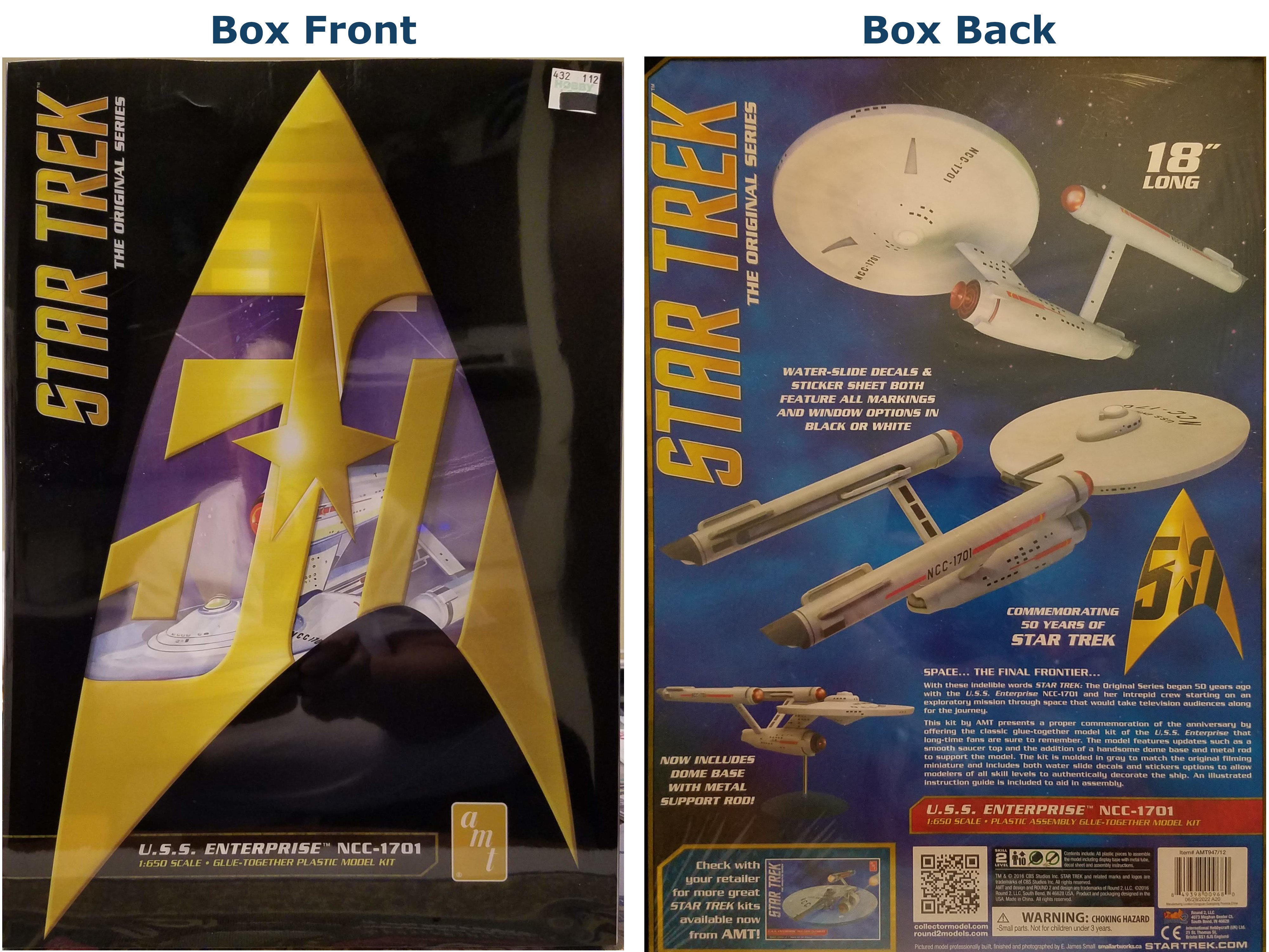 Star Trek Enterprise NCC-1701 50th Anniversary Box Art (AMT)