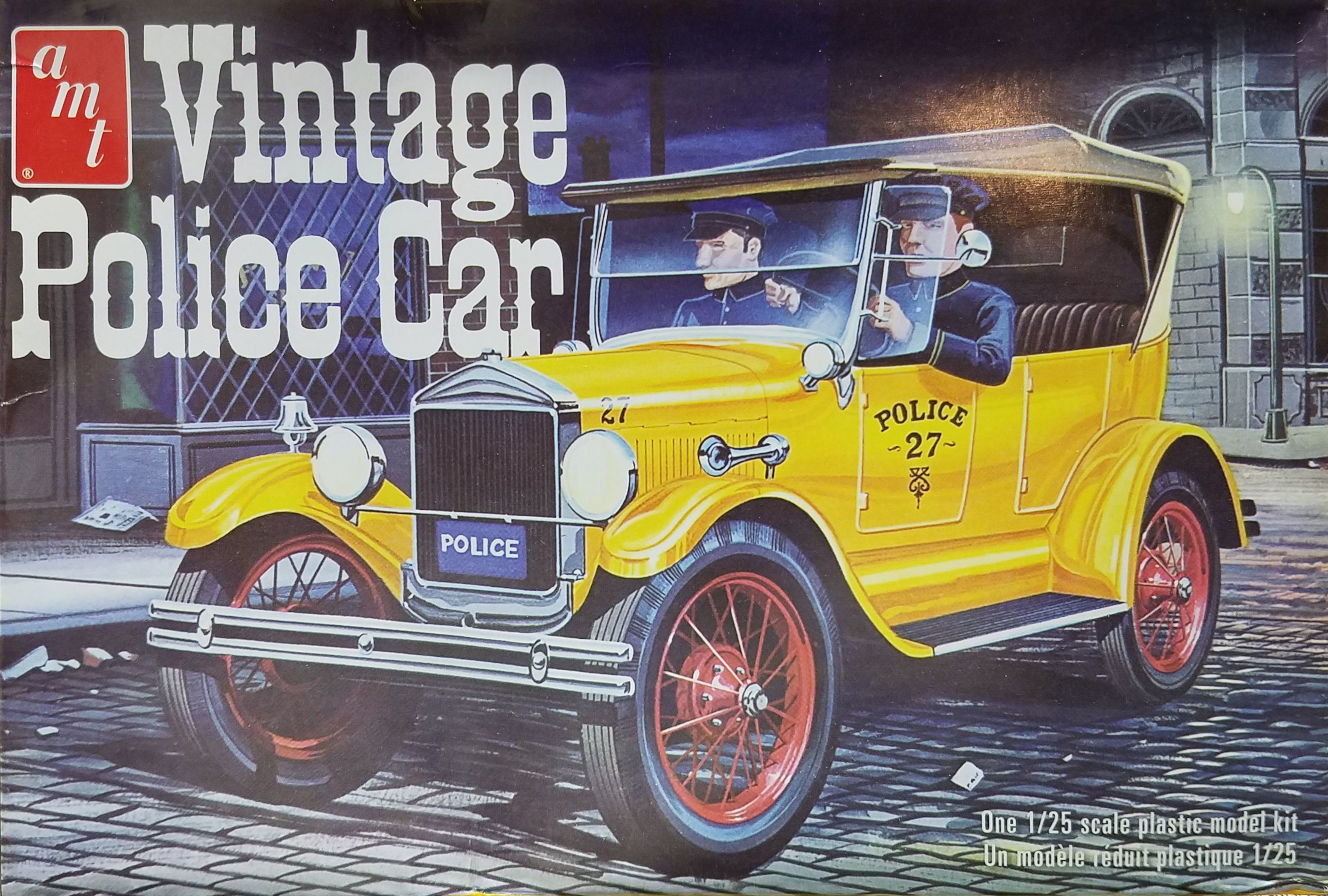 Vintage Police Car Box Art (AMT)