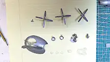 Photo of B-29 taken apart