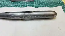 Starting to putty the fuselage seam