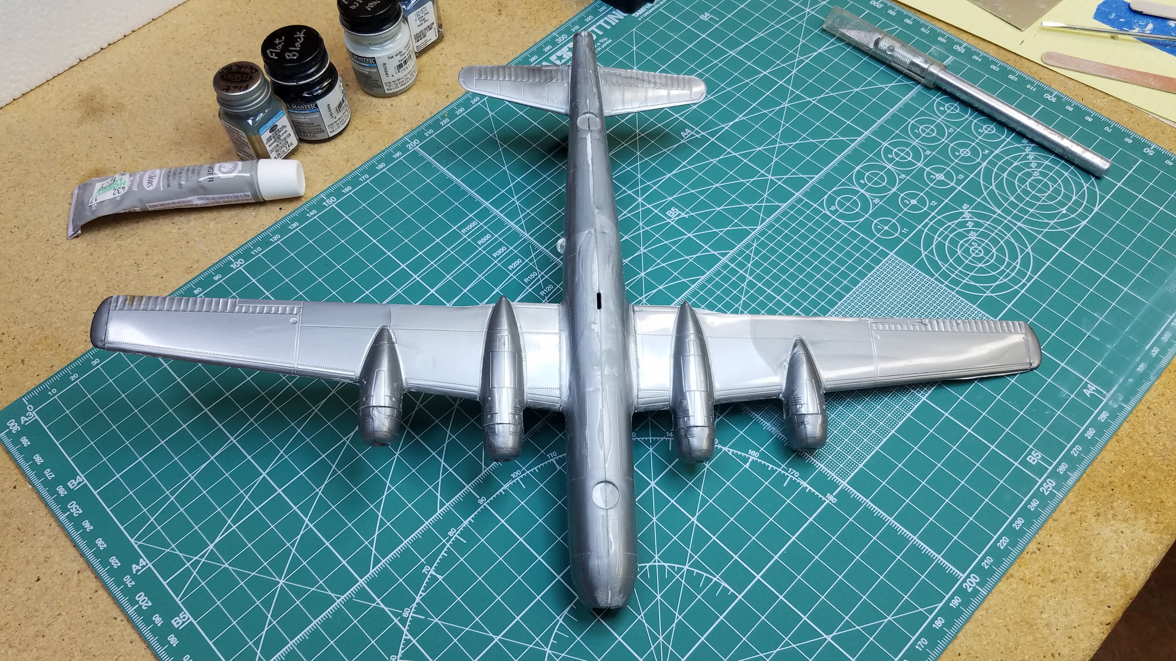 Picture of B-29 being rebuilt
