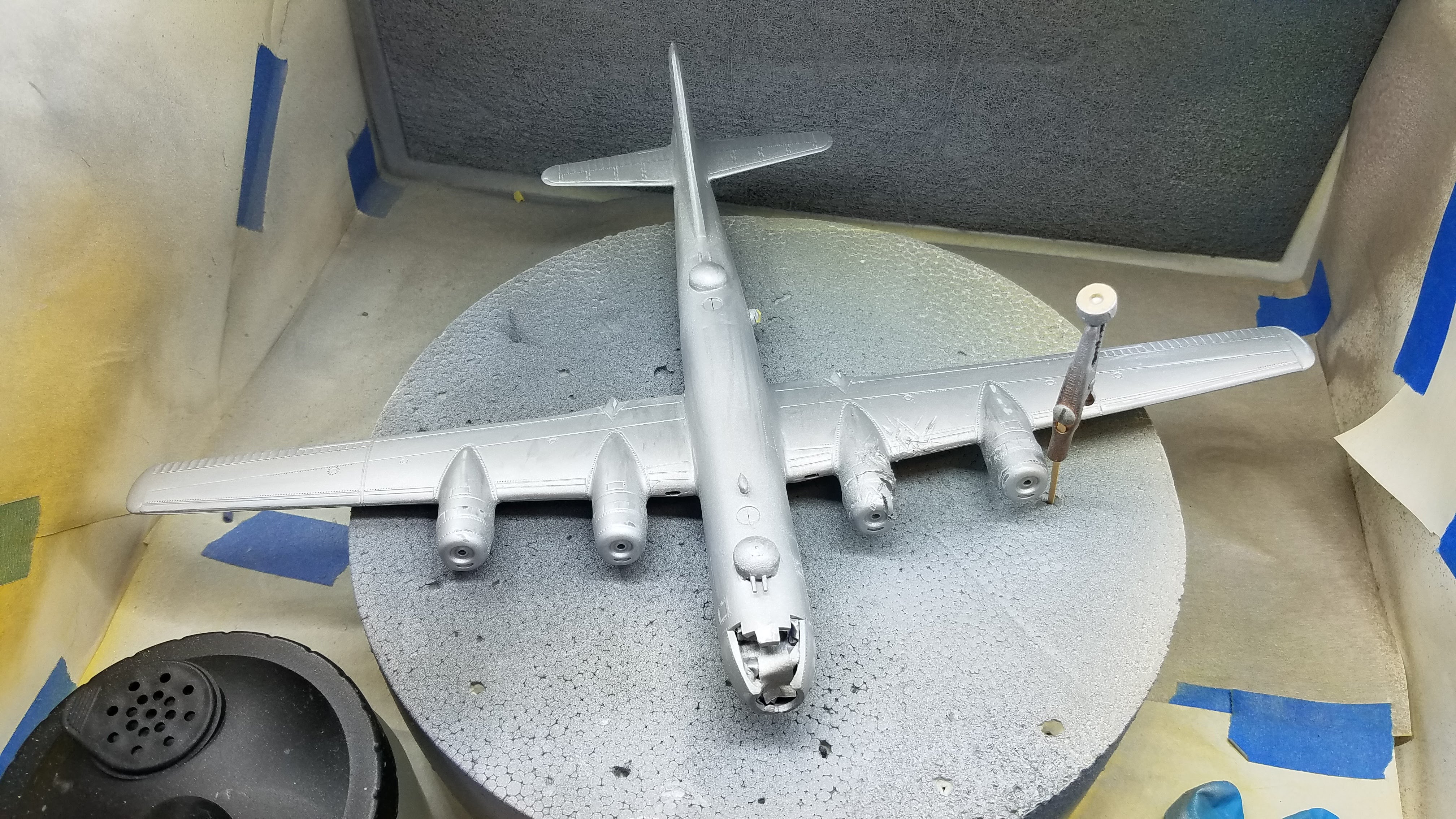 Picture of B-29 being rebuilt
