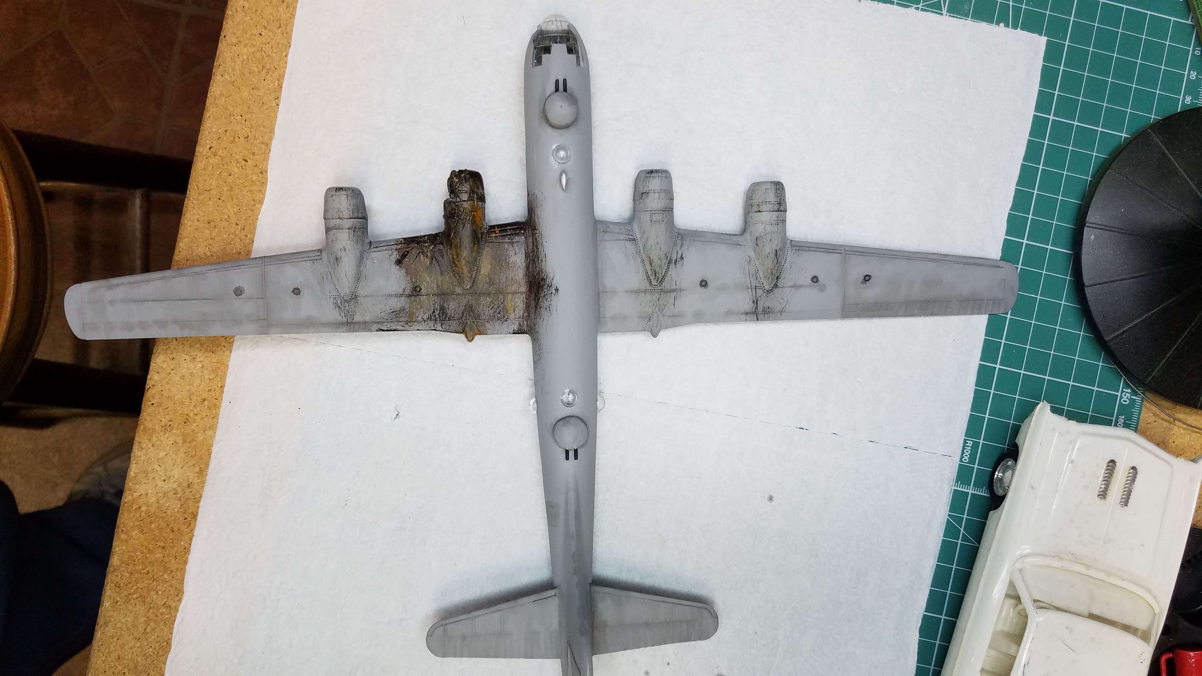 Picture of B-29 being rebuilt