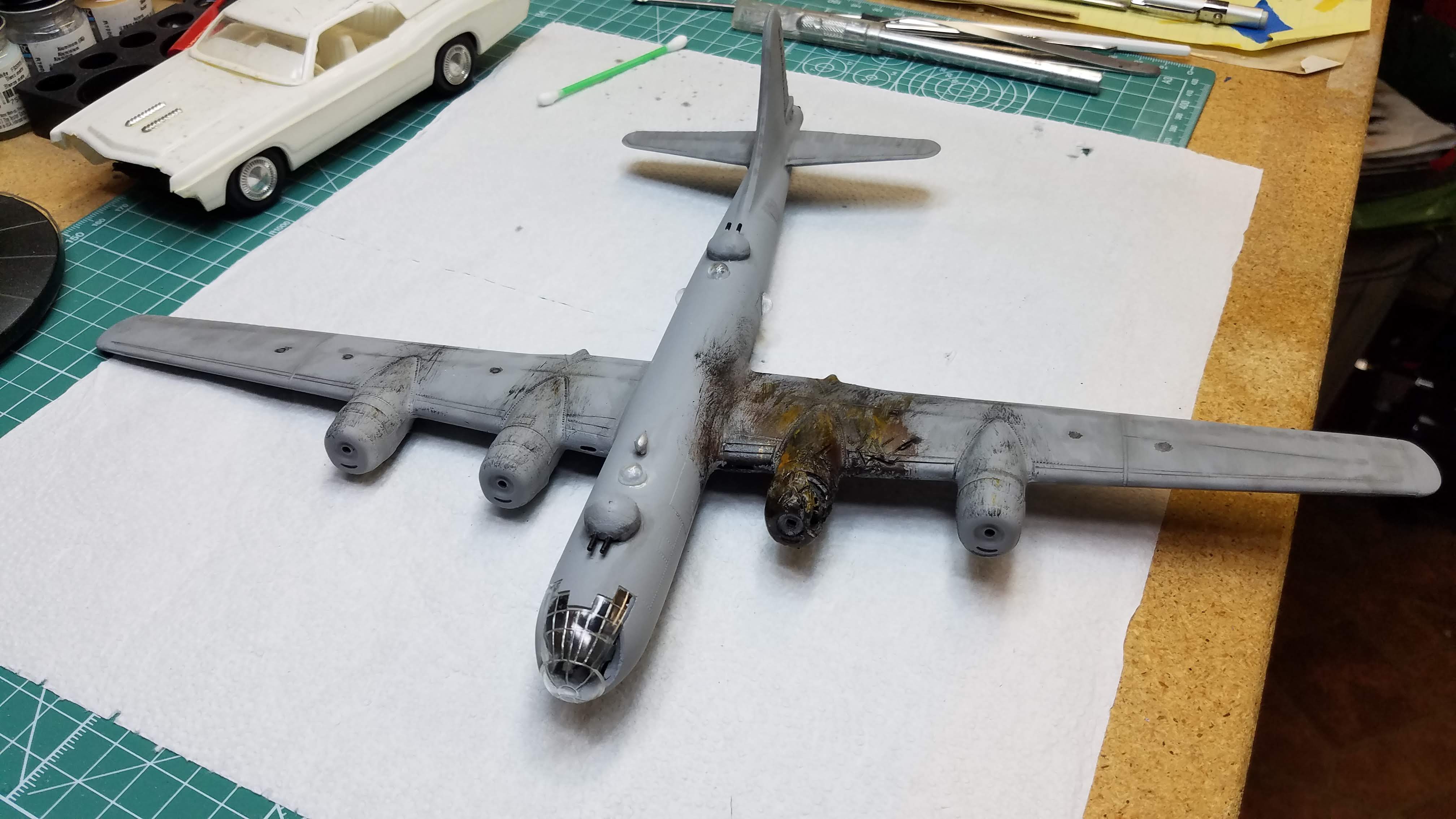 Picture of B-29 being rebuilt