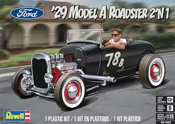 1929 Ford Model 'A' Roadster 2'n1 (Revell) 85-4463