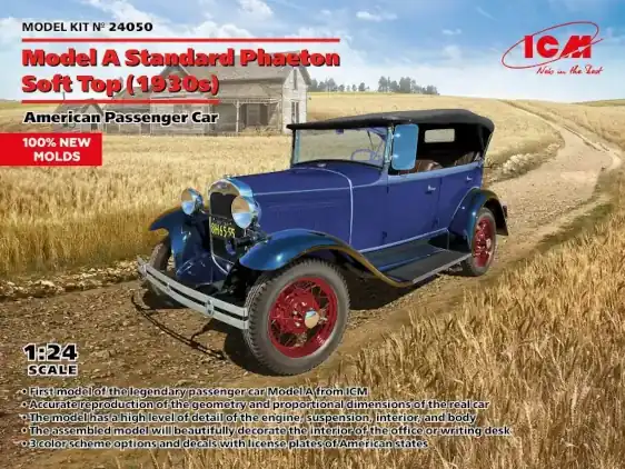1930s Model 'A' Standard Phaeton Soft Top