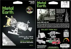 Apollo CSM with LM (Metal Earth)